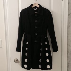 black wool coat size XS